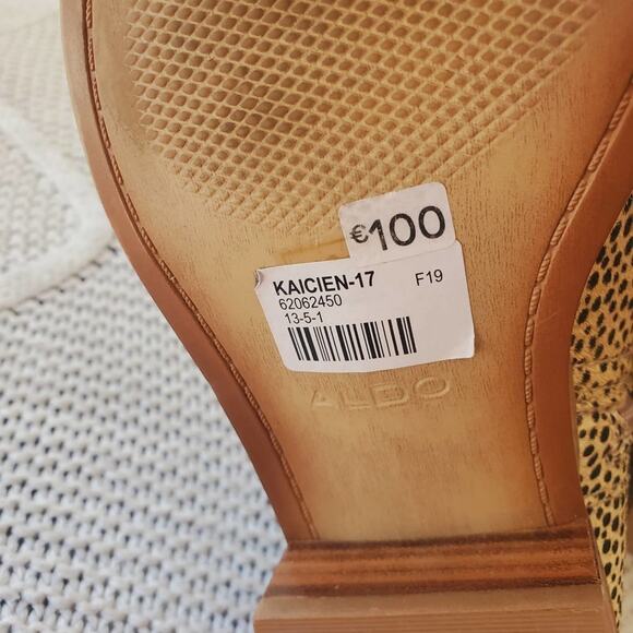 ALDO Kaicien Dotty Cheetah Ankle Boot 7.5 - Picture 10 of 12